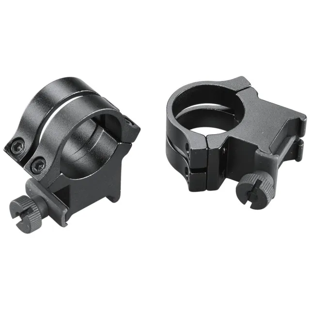 Weaver 49049 Quad Lock Rings 1 in Extra High Matte Black Aluminum - View 2