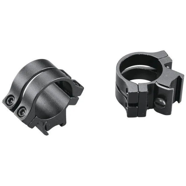 Weaver 49053 Quad Lock Rings 1 inch Matte Black Aluminum 3/8 inch Dovetail - View 2