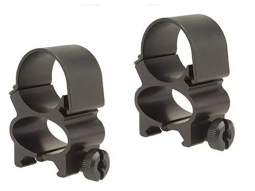 Weaver 49523 Detachable See-Thru Rings 1 in Matte Black - View 2