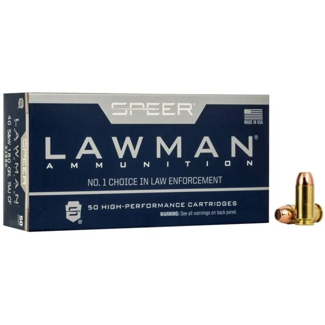 Speer 53880 Lawman 40 S&W 180 Gr TMJ 50 Rounds Per Box - View 2