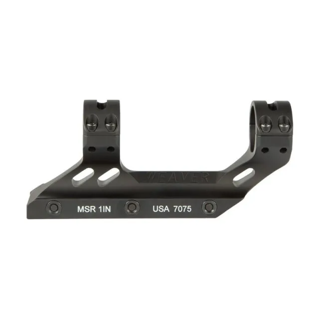 Weaver 99680 1-Piece 30mm MSR Optics Mount, 7075-T6 Aluminum, Black - View 2