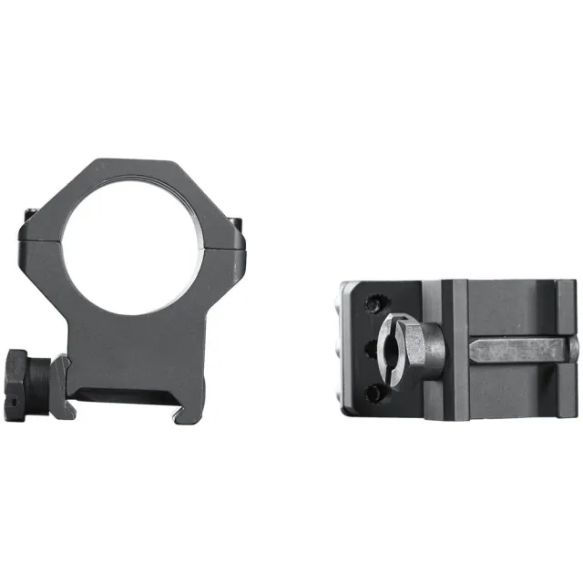 Weaver 99690 Picatinny Rings 1 in Extra High Type III Anodized Black - View 2