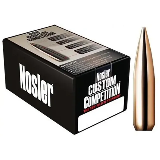 Nosler Custom Competition Bullets .22 cal .224 52 gr HPBT 1000/ct - View 2