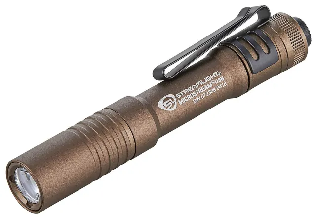 Streamlight Microstream USB Flashlight 50/250 Lumens Coyote Brown 66608 - View 2