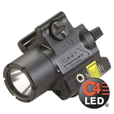 Streamlight TLR-4 Weapon Light w/ Red Laser 170 Lumens Black - View 2