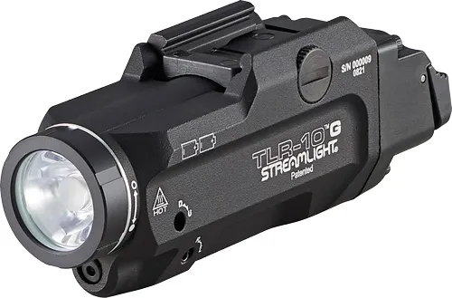 Streamlight TLR-10 G LED Tactical Weapon Light: 1000 Lumens, Green Laser, Rear Switch, Black - View 2