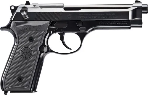 Beretta J92SB15 92FS Repro 9mm 4.9" High Polish Gloss Blue Semi-Auto - View 2
