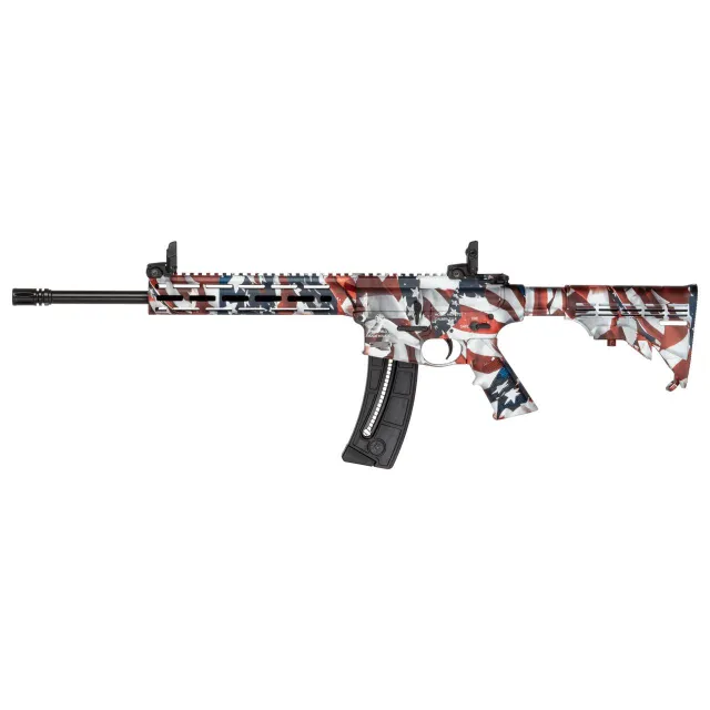 M&P 15-22 Sport Flag Finish .22 LR 25rd Magazine(1) 16.5 Threaded Barrel M-LOK Handguard Folding Sights - View 2