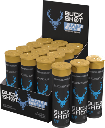 Bucked Up 3224502 Blue Raz Energy Shot 2oz 12 Pack - View 2