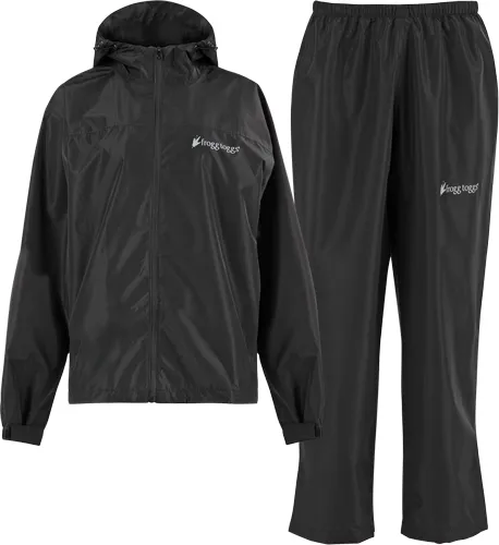 Frogg Toggs 1VP151000SMMD Black Vapor Rain Suit - View 2