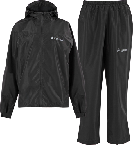 Frogg Toggs Vapor Rain Suit Black Waterproof Lightweight - View 2