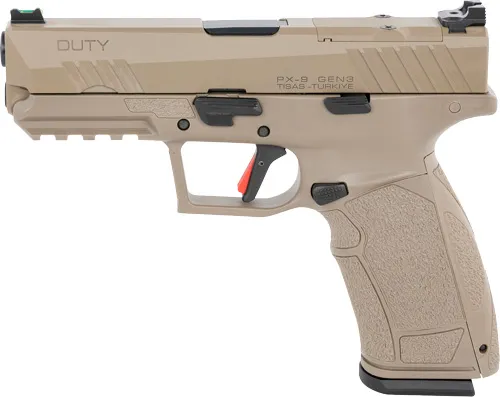 TISAS PX-9DFDE G3 9mm 18Rd Optics Ready FDE Pistol - View 2