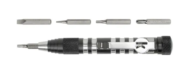 Kershaw TXTOOL Silver/Gray: Lightweight Aluminum, Steel Bits, 1.1oz, 4.8in Length - View 2