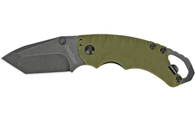 Kershaw 8750TOLBW Shuffle II Tanto Knife Olive Blackwash with Opener - View 2
