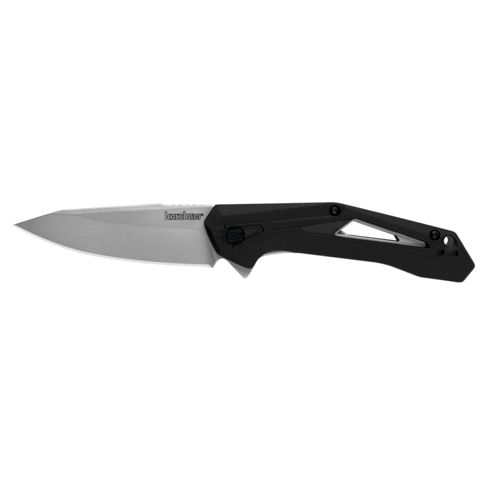 Kershaw 1385 Airlock 3 In Folding Drop Point 5Cr13MoV Black Handle - View 2