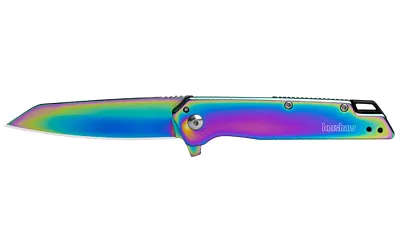 Kershaw 1365RBW Misdirect 3" Reverse Tanto Plain Rainbow Knife - View 2
