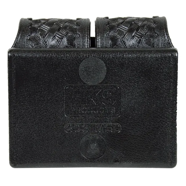 HKS 203BMBN Speedloader Case Black Hytrel Double Medium 2.25 in Belt Loop - View 2