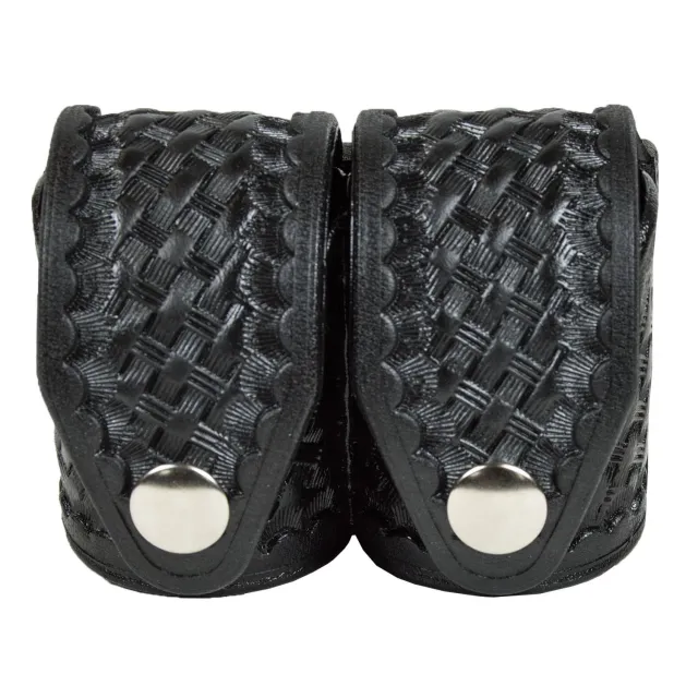 HKS Speed Loaders Large Black Basket Weave Speedloader Pouch 203BLBN - View 2