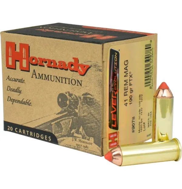 Hornady 9078 LEVERevolution 41RemMag 190gr Flex Tip eXpanding 20 Per... - View 2