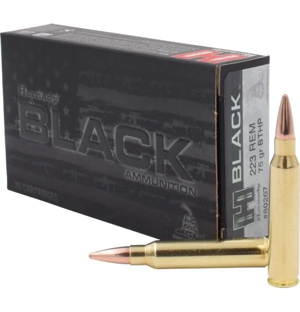 Hornady Black .223 Remington 75Gr BTHP Match 20Rd Box Rifle Ammo (80267) - View 2
