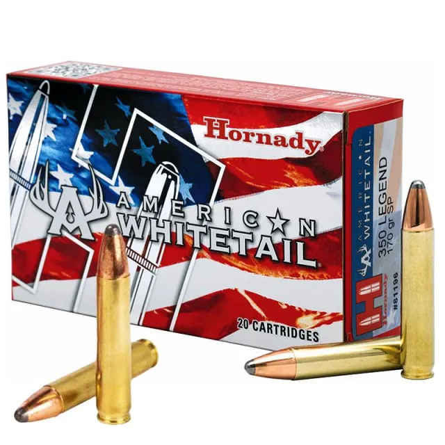 Hornady American Whitetail 81196 350 Legend 170 gr InterLock 20 Box - View 2