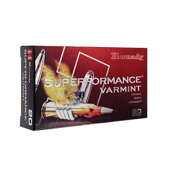 Hornady 83005 Superformance Varmint 17 Hornet 20 Grain V-Max 25 Box - View 2
