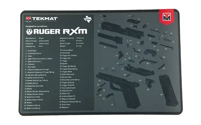 TekMat TEKR17 Ruger RXM Cleaning Mat 17x11 In Exploded Diagram - View 2