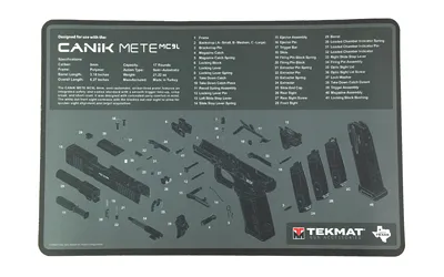 TekMat Tek-R17 Canik MC9L Cleaning Mat 17x11 In Exploded Diagram - View 2