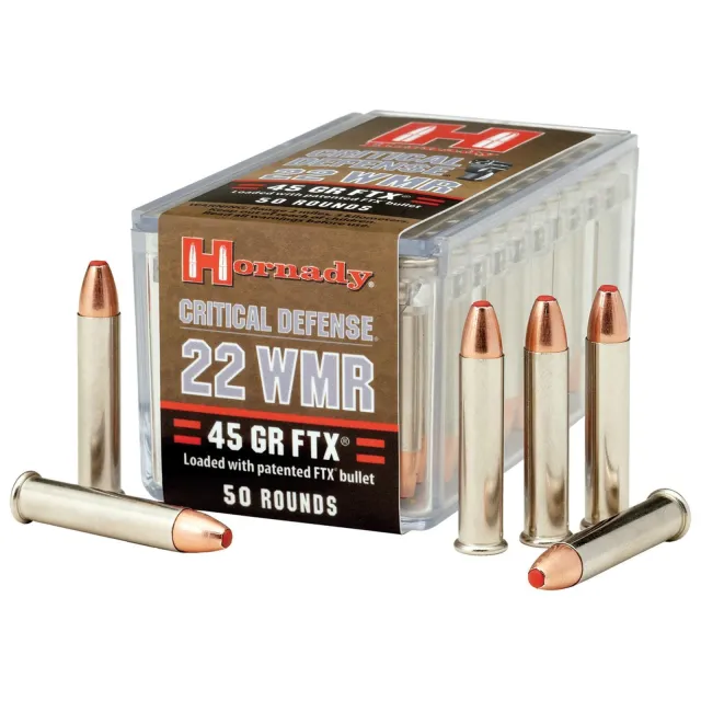Hornady Critical Defense Rimfire 22 WMR 45 gr FTX 50 Per Box 83200 - View 2