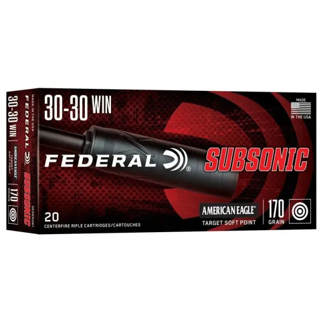 Federal Premium Ammunition 30-30 WIN 170gr SP Subsonic 20rd - View 2