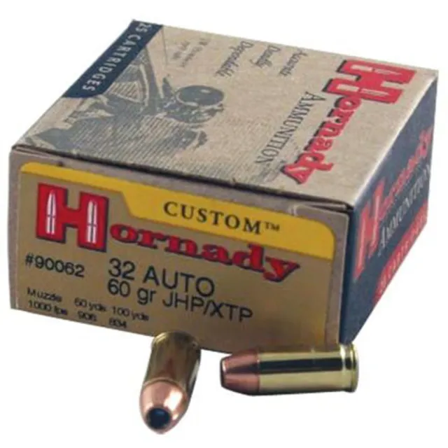 Hornady Custom 32 ACP 60 Grain XTP Hollow Point 25 Rounds 90062 - View 2