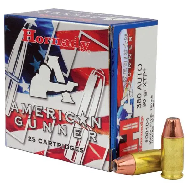 Hornady American Gunner 380 ACP 90 Grain XTP 25 Rounds 90104 - View 2