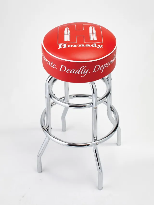 Hornady 99103 Reloading Bench Stool Chrome Red Steel Vinyl 20"x31" - View 2