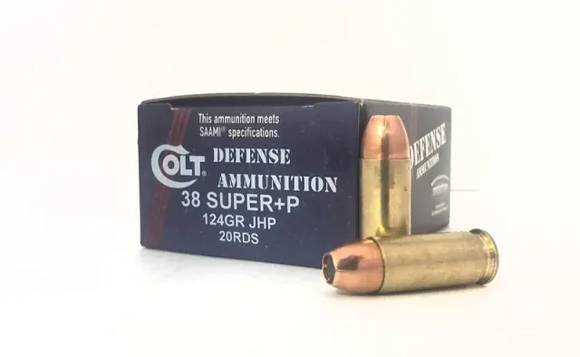 DoubleTap 38SU124CT .38 Super+P 124gr JHP 20 Rounds Colt Defense Ammo - View 2