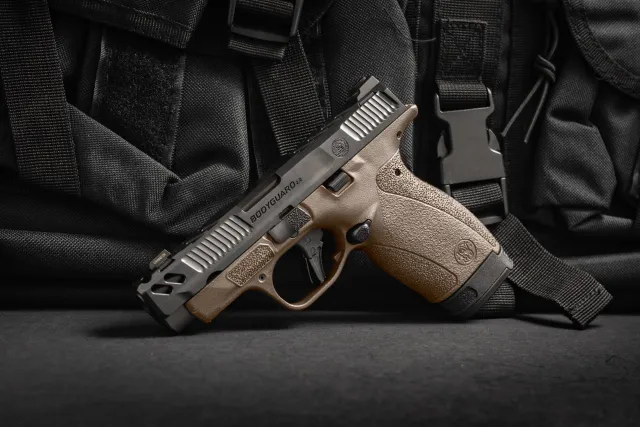 S&W PC Bodyguard 2.0 Midnight Bronze Carry Comp Handgun .380 Auto 10(1)&12(1)rd Magazines 3.1 Comp Barrel Thumb Safety - View 2