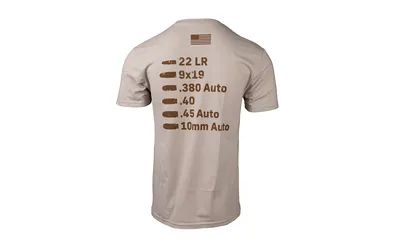 Glock AP96374 CALIBER TEE L TAN - View 3