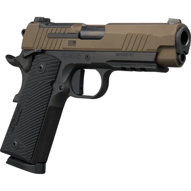 SIG SAUER 1911XCA-45-FBZXR3P 1911 X Carry 45 ACP 4.2" 2-Tone Bronze Semi-Auto Pistol - View 2