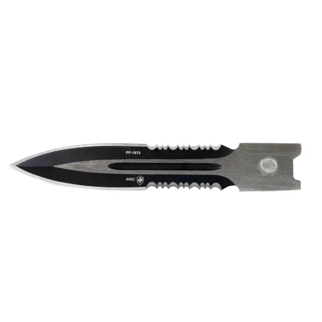 Templar SBR431 Black Gen II 2.25" OTF Dagger Part Serrated Blade - View 2