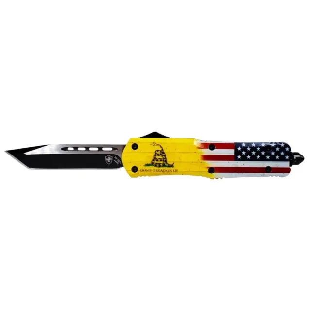 Templar LDTOM231 Gen II OTF Tanto Knife 3.5" 440C SS Blade Yellow Handle - View 2