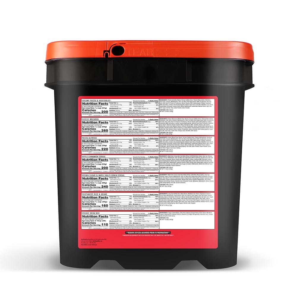 ReadyWise RW01-160 60-Serving Entrée Bucket - View 2