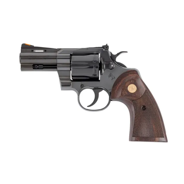 Colt Python BP3WTS 357MAG 3" Blued Walnut Gold Medallion - View 2