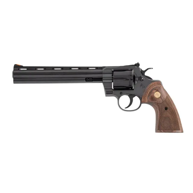 Colt Python BP8WTS 357MAG 8" Blued Walnut Gold Medallion - View 2