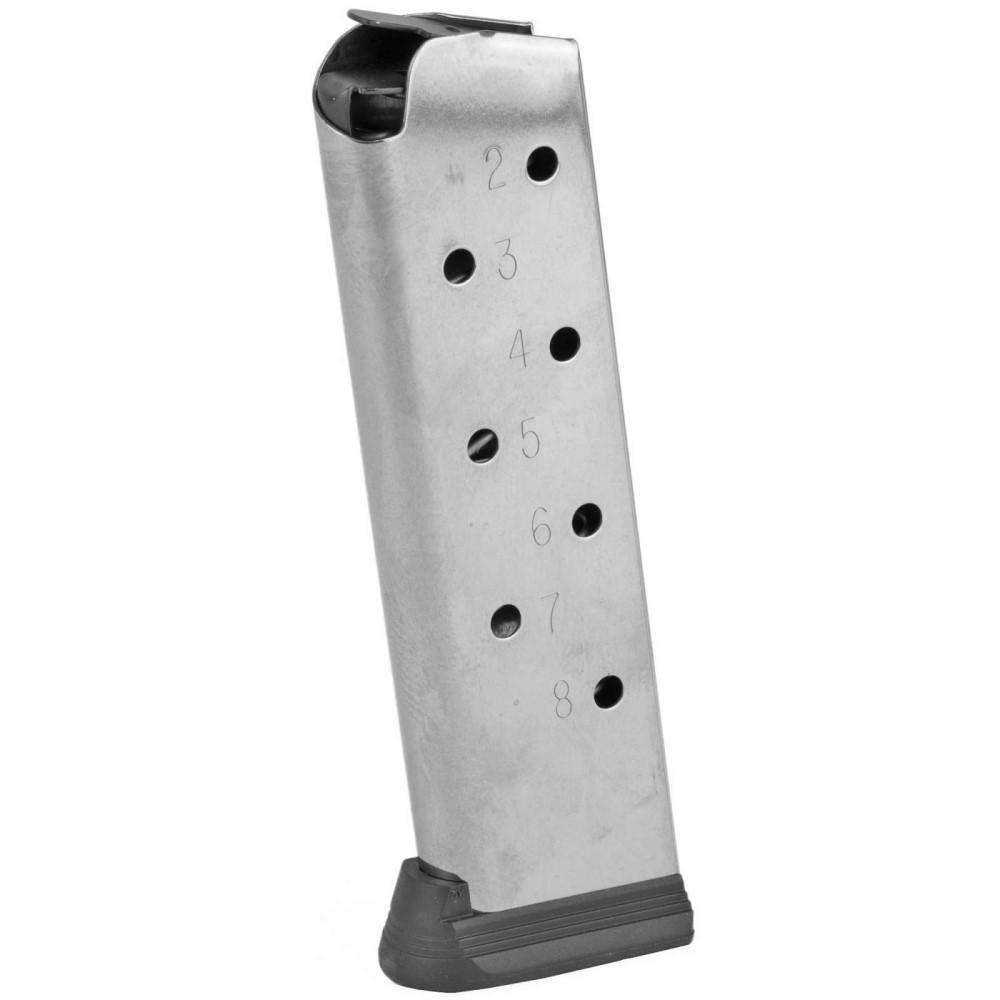 Colt 300555 1911/Commander 8-Round Magazine SS .45 Auto Silver - View 2