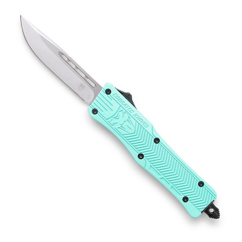 CobraTec Knives CTK-1 Small 2.75 In D2 OTF Tiffany Blue Handle - View 2
