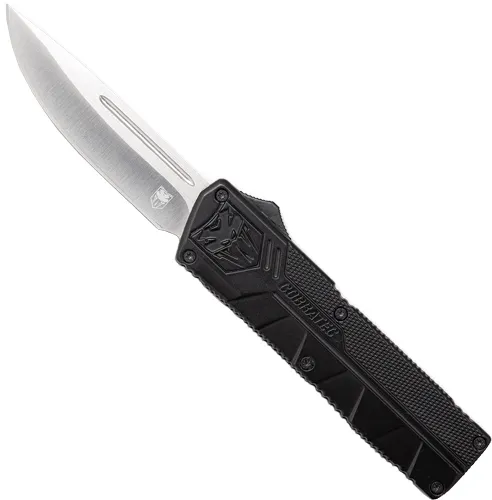 CobraTec Knives BCTLWDNS Lightweight 3.25 In OTF D2 Steel Black Knife - View 2