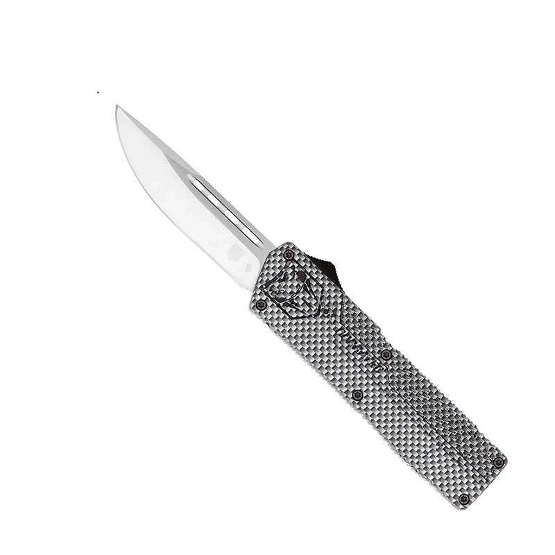 CobraTec Knives CFCTLWDNS Lightweight 3.25 In D2 Steel OTF Knife - View 2
