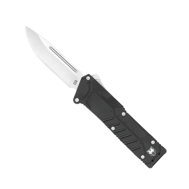 CobraTec BLKSFDNS Special Forces OTF Knife 3.25" D2 Steel Blade Black - View 2