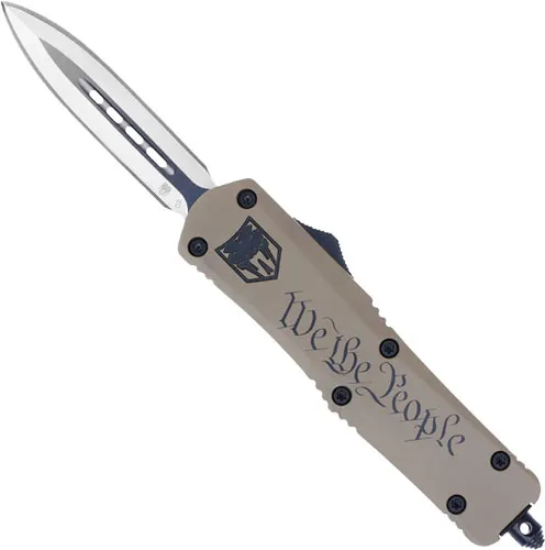 CobraTec MWTPFS3DAGNS We The People 3" D2 Steel OTF Dagger Tan Handle - View 2