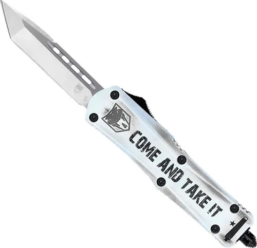 CobraTec Knives FS-3 MCATIFS3TNS 3 In OTF Tanto D2 Steel White - View 2
