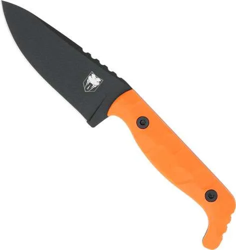 CobraTec CTKPORG KingPin EDC 4" D2 Steel Blade, Blaze Orange G10 Handle - View 2